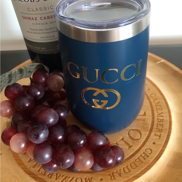 Remagr Other - Navy & Gold Stemless Wine Cup